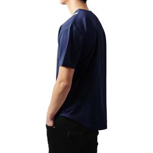 Camiseta de Béisbol Personalizada con Rayas Azul Marino y Blancas, 100% Poliéster, Transpirable, Antibacteriana, de Secado Rápido, con Estampado por Transferencia de Calor - Product Image 4