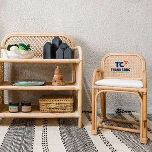 เก้าอี้หวายธรรมชาติสำหรับเด็กเหมาะสำหรับการตกแต่งแบบมอนเตสซอรี่เฟอร์นิเจอร์ห้องเด็กอ่อนทำมือในเวียดนาม - Product Image 2