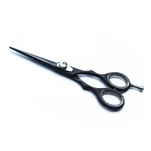 Tijeras de Peluquería Profesionales de Acero Inoxidable con Borde Dentado para Corte y Recorte de Cabello, Negras, 5'' - Product Image 2