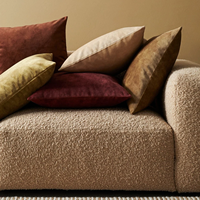Nouveau design 2025 – Tissu bouclé en velours chenille 100 % polyester, uni, tissé, léger, résistant aux plis, imperméable, pour canapé et maison