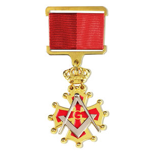Medalla y condecoraciones masónicas de oro conmemorativas de honor, Premio personalizado al por mayor - Product Image 1