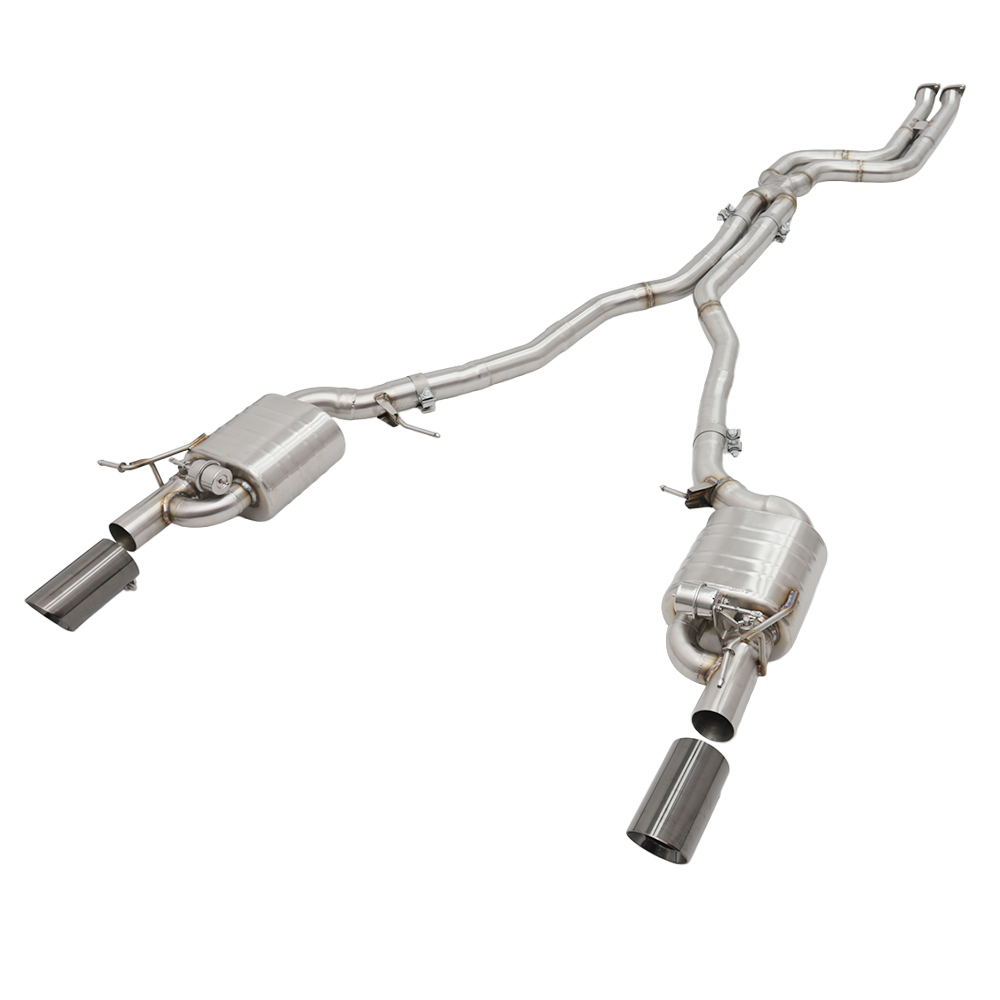 VantaFlow Vacuum Valve Catback Exhaust System With Muffler Plated Black Tips for BMW Z4 E89 3.0T 2009-2016