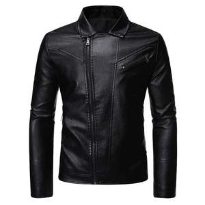 Veste en cuir élégante de qualité supérieure personnalisée Design haut de gamme Vêtements de rue portables Bonne vente Service OEM Toile à col montant - Product Image 2