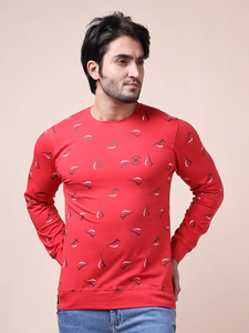 Ultimate Comfort Stylish Fit Venta caliente Red Loopknit Sudadera 100% algodón Mangas completas Ropa de todo el día para la temporada de invierno ODM - Product Image 2