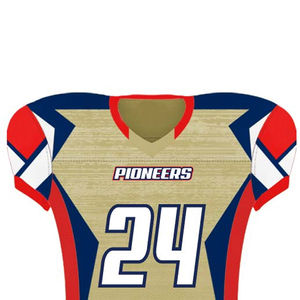 Uniforme de Fútbol Americano Personalizado con Logotipo, Manga Corta, de Primera Calidad, Económico, el Más Vendido, Fabricado en Fábrica, Material Superior, Venta al por Mayor - Product Image 4