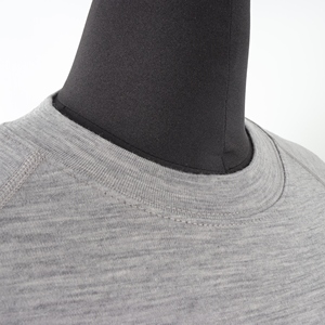 OEM produttore di biancheria <span class=keywords><strong>intima</strong></span> termica da <span class=keywords><strong>donna</strong></span> 100% t-shirt girocollo a maniche lunghe in lana Merino - Product Image 2