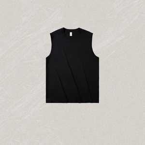 เสื้อกล้ามคอกลมแขนกุดคอลูกเรือสีทึบมีสไตล์พิมพ์โลโก้ใหม่เสื้อครอปถักแบบลำลอง - Product Image 4