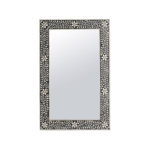 Espejo de Pared Rectangular Geométrico con Incrustaciones de Hueso de Lujo para la Entrada, el Dormitorio, la Sala de Estar, Decoración del Hogar - Product Image 6