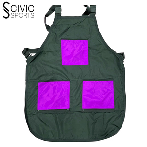 Tablier de salon de coiffure pour hommes et femmes avec plusieurs poches Tissu respirant en coton et laine pour coiffeur - Product Image 1