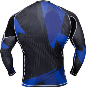 100% Poliéster Spandex Tela Mejor precio Rash Guard Tasa al por mayor Compresión profesional Rash Guard - Product Image 2