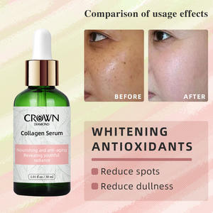 Private Label Orgânico Facial Skin Care Products Reparação Calmante Apertando Brilho Anti Envelhecimento Rugas Colágeno Rosto Soro - Product Image 4