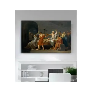 ภาพพิมพ์บนผ้าใบ "การล่วงล้อมของโสกราตีส" โดยฟีดา ฌาคส์-หลุยส์ ดาวิด - Product Image 6