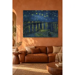 Impression sur toile Fida Van Gogh Nuit étoilée au-dessus du Rhône - Product Image 3