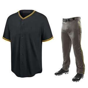 Uniforme de Béisbol Personalizado Transpirable de Talla Grande con Características Antibacterianas, Ecológicas y de Secado Rápido, Conjuntos de Ropa Deportiva con Etiqueta Personalizada - Product Image 1