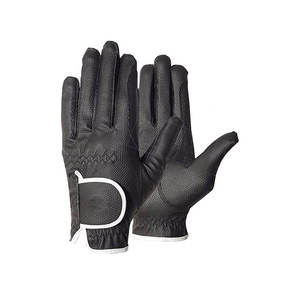 ถุงมือขี่ม้าหนังแท้คุณภาพดีที่สุดสำหรับผู้ชายและผู้หญิงปี 2026 ขายส่งสีดำ รุ่นใหม่ล่าสุด ถุงมือขี่ม้าหนังแท้แบบสั่งทำ - Product Image 4