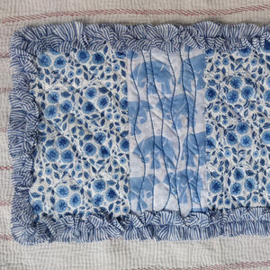 Haute qualité main bloc imprimé tissu matelassé thé caboteur ensemble avec passepoil tapis maison et Restaurant Table accessoires tapis - Product Image 5