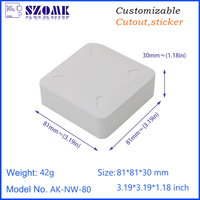 Boîtier intelligent de haute qualité pour la maison, en plastique ABS personnalisé avec indice de protection IP54 pour commutateur intelligent, routeur, boîtier TV, coque d'appareil IoT