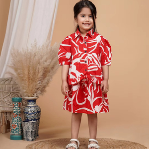 Trajes para niñas, novedad de verano, Tops de estilo infantil, ropa de verano para niñas, falda de moda, traje de 2 piezas, venta al por mayor de fábrica - Product Image 1