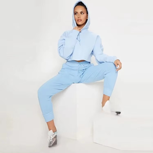 Hiver Saison Hoodie Tendance Femmes Manches Longues Jogger Running Pullover Hoodies Crop Top Training Gym Wear Fashionable - Product Image 5