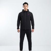 Ensemble coupe-vent imprimé à capuche haute performance et écologique pour homme – Tenue décontractée quotidienne en matière respirante et légère