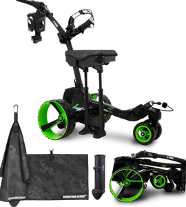 Chariot de golf électrique Zip X5 avec siège et chariot pliable, 3 roues tout-terrain, moteur 200W/400W, vitesse maximale de 12 km/h - Product Image 4