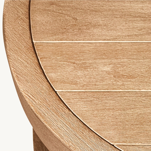 Table basse ronde pour restaurant ou café en plein air avec un beau design moderne et simple en bois - Product Image 3