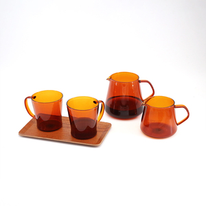 High Borosilicate Glass <b>Coffee</b> Cup 300ml Capacity Vintage Sepia Color Quality Good for Hand Use Durable <b>Tea</b> <b>Tool</b> - Product Image 6