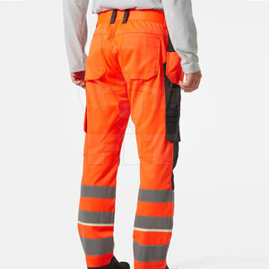 OEM Vente en gros Pantalons de travail multi-poches Pantalons de travail pour hommes, couleurs unies, respirants, à port régulier - Product Image 3