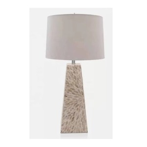 Vente chaude nacre incrustation lampe de Table mosaïque Design pas d'abat-jour décoratif table de chevet lampe électrique maison mariage décor - Product Image 1