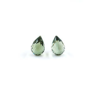Ametista Verde Natural de 35.30 Quilates, Corte Fantasía en Forma de Pera y Gotas Ovaladas, Gema Suelta Transparente con Certificado IGI, 8mm de Altura - Product Image 3