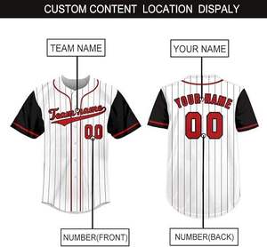 Conjuntos de Camisetas de Béisbol Sublimadas Personalizadas de la Mejor Calidad, 100% Poliéster de Secado Rápido, Cuello Redondo, Venta al Por Mayor, Sublimación Profesional - Product Image 4