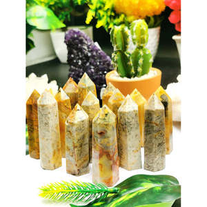 Crazy Lace Agate Point - จุดคริสตัลบำบัด - 1 ชิ้น จะมีการจัดส่ง - Product Image 4