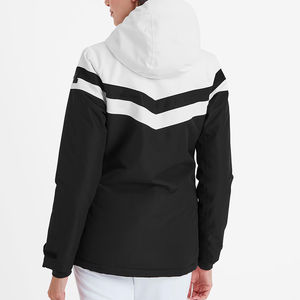 Chaqueta de esquí impermeable para exteriores para mujer, abrigo de nieve con capucha transpirable a prueba de viento, logotipo frontal, cremallera teñida Lisa para invierno - Product Image 6