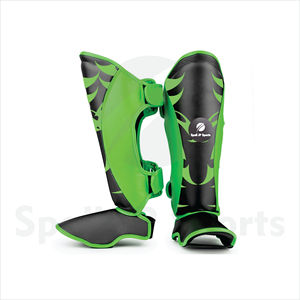 Espinilleras de Boxeo de Cuero Genuino de Alta Calidad, Último Diseño, Personalizadas con Impresión, Equipo de Boxeo MMA Personalizado - Product Image 2