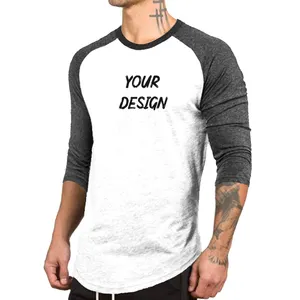 American Sleeves camisetas Reglan mangas camisetas logotipo personalizado calidad caliente más nuevo diseño hombres camisetas, Mejor Proveedor hombres camisetas - Product Image 1