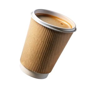 Taza de café de papel desechable con revestimiento a base de agua de papel personalizado para impresión de bebidas frías y calientes - Product Image 2