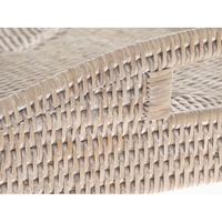 Umweltfreundliche Handgefertigte Rattan Multifunktionale Faltbare Serviertabletts - Leichtgewichtiges Nachhaltiges Naturmaterial für Badezimmer-Nutzung