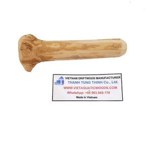 2023 New design pet accessories eco friendly coffee wood dog chew for pet playing WhatsApp: +84 961005832