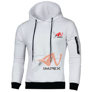 เสื้อฮู้ดดี้ผู้ชายคุณภาพสูง กันน้ำ ผลิตจากวัสดุสั่งทำพิเศษสำหรับฤดูหนาว ขายส่ง รับสกรีนโลโก้และสีตามสั่ง - Product Image 2