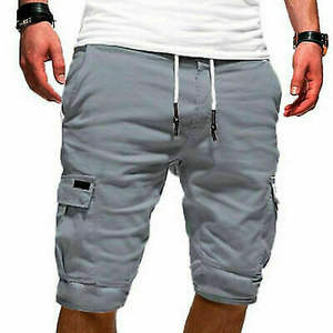 <b>Men's</b> <b>Short</b> Sets <b>Skinny</b> Fitness Fleece Jogger Sets Gym <b>Short</b> Basic Poly <b>Mens</b> Tracksuit - Product Image 1