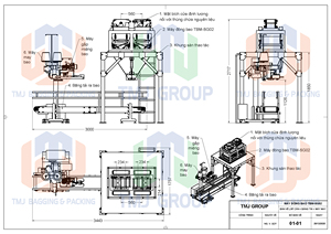 Machine d'emballage semi-automatique TBM-SG02 pour riz et engrais, pesage et conditionnement 25kg, 40kg, 50kg, 600-900 sacs/heure - Product Image 6