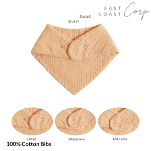 Bavoirs bandana en mousseline pour garçons et filles, coton absorbant pour baver et faire ses dents - Product Image 3