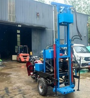 NOUVEAU 120 m de profondeur JG120 moto Portable hydraulique à roues marche usine bas prix petit appareil de forage