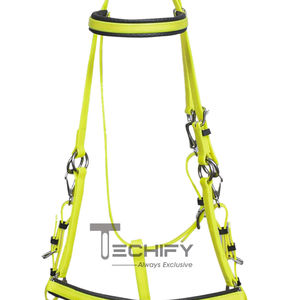 Endurance Halter Bridle Equestrian Tack <b>Water</b> <b>proof</b> durable all weather friendly Glossy <b>material</b> with steel zinc brass hardware - Product Image 1
