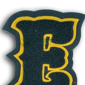 Vente en gros de patchs chenille de broderie de tissu personnalisés à bas quantité minimale de commande pour votre logo, style fleur thermocollant, OEM disponible - Product Image 3