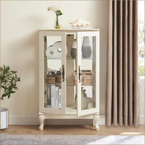 L-Shaped Executive <b>Desk</b> with Built-In <b>Computer</b> Station MDF Wood for Bedroom <b>Office</b> <b>DESK</b>-0009 - Product Image 6
