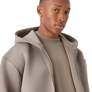 เสื้อฮู้ดแขนยาวสำหรับผู้ชายโอเวอร์ไซส์แบบรูดซิปได้สำหรับผู้ใหญ่350 GSM - Product Image 4