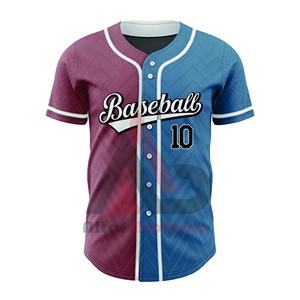 Meilleur maillot de baseball personnalisé en sublimation, t-shirt respirant, antibactérien, à séchage rapide, confortable, équipe sportive, vierge - Product Image 2