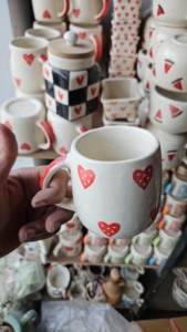 Wholesale Price Crockery Printed Heart Ceramic Valentines Day Mug Couple Lover Gift Coffee Tea <b>Cup</b> at Wholesale Price - Product Image 2