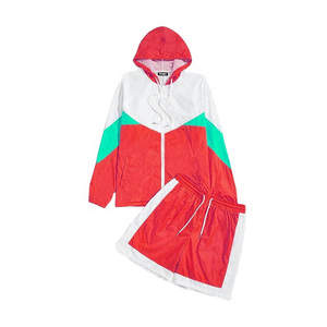 Conjunto de chaqueta y chándal de invierno con logotipo personalizado para hombre, cortavientos de lona impermeable y transpirable con colores personalizados - Product Image 2